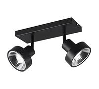 Trio Leuchten Spot Leon 800700232, métal noir mat, sauf 2 x GU10