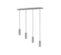 Trio Leuchten Suspension Marley 312400407 - Métal Nickel mat - Pendule 4 ampoules - Sans 1 ampoule GU10
