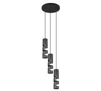 Trio Leuchten Suspension STREAM 364030332, Métal Noir mat, excl. 3x GU10