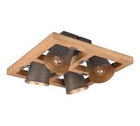 Trio Leuchten WEBMARKETPOINT Plafoniera Quadrata 4 Spot Orientab