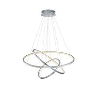 Trio Leuchten WiZ Aaron 352710307 Suspension LED RGBW 80 W avec 16 millions de couleurs + 64 000 tons de blanc + 18 scènes de lumière, contrôle via application + commande vocale + télécommande +