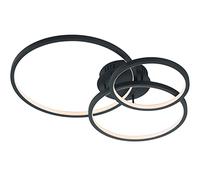 Trio Leuchten WiZ Aaron 652710342 Plafonnier LED RGBW 36 W avec 16 millions de couleurs + 64 000 tons de blanc + 18 scènes de lumière, contrôle via application + commande vocale + télécommande +