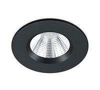 Trio Leuchten Zagros 650710132 Spot LED encastrable en métal noir mat avec 1 LED 5,5 W