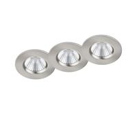 TRIO Leuchten Zagros Pack de 3 spots à encastrer, LED, 650710307,