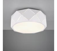Trio Leuchten Plafonnier Zandor 603500331 en métal blanc mat, non inclus 3 ampoules E27