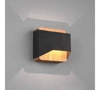 Trio Lighting Applique murale LED Arino, dimmable, noir, Salon / Salle à manger, Métal, Moderne, Applique Murale LED