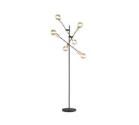 TRIO LIGHTING FOR YOU Leuchten 406700632 Cross Lampe sur Pied, Métal, E27, 1 W, Noir Mat, 54.5 x 54.5 x 165 cm