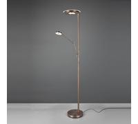 Trio Lighting Lampadaire LED Barrie, dimmable, bronze, Salon / Salle à manger, Métal, Moderne, Lampadaire LED