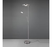 Trio Lighting Lampadaire LED Barrie, dimmable, gris, Salon / Salle à manger, Métal, Moderne, Lampadaire LED
