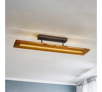 Trio Lighting Plafonnier LED Brad, dimmable, bois clair, Salon / Salle à manger, Bois, Moderne, Plafonnier LED