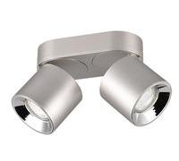 Trio Luminaire encastrable et apparent Guayana 651000207, métal nickel mat, sauf 2x GU10