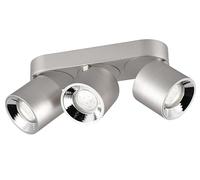 Trio Luminaire encastrable et apparent Guayana 651000307, métal nickel mat, sauf 3x GU10