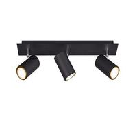 Trio Marley Barre De Spot De Plafond Moderne À 3 Lumières, Noir Mat