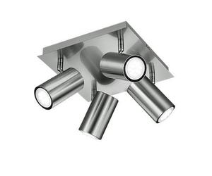 Trio Marley Clusters De Spots De Plafond Modernes À 4 Lumières, Nickel Mat Multicolore