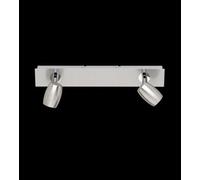 Trio Michael Spot De Plafond Double Moderne À 2 Lumières, Nickel Mat Multicolore