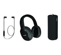 Trio Pack audio Bluetooth 3 en 1 : casques + écouteurs + enceinte
