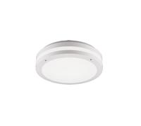 Trio Piave Plafonnier Extérieur Moderne Blanc Mat 3000k Ip54 Avec Pir Blanc