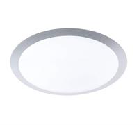 TRIO, Plafonnier, Gonzalo incl. 1 x LED,SMD,25,0 Watt,3000K,2000 Lm. Plastique, Blanc, Corps: Plastique, Titane Ø:42,0cm, H:10,0cm IP20,Convient pour variateur externe