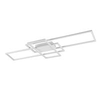 Trio-Leuchten - Plafonnier Irvine - LED 60W SMD 7100 lm, métal blanc mat, télécommande