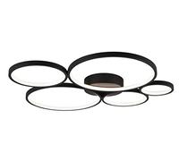 Trio, Plafonnier, Rondo incl. 1xLED, Noir Mat