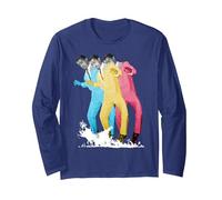 Trio Pop Art Sammy Davis Junior Manche Longue, Unisexe pour Adultes, Bleu Marine, XL