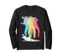 Trio Pop Art Sammy Davis Junior Manche Longue, Unisexe pour Adultes, Noir, S