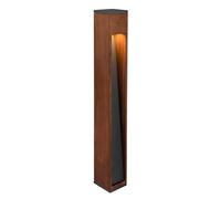 Trio, Potelets, Canning 1xGU10, max.5,0 W Corps: Bois naturel, couleur de bois L:10,0cm, L:10,0cm, H:80,0cm IP44,Sans illuminant,ErP 2017/1369 non requis
