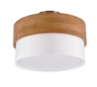 Trio RIO, Lampe de table, Burton 1xE14, max.28,0 W Organza, Fumé, Corps: Métal, noir mat Ø:12,5cm, H:28,5cm Interrupteur de cordon,IP20,Sans illuminant