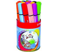 Trio Scribbi - Feutre De Coloriage - Étui Carton X 8 Feutres Triangulaires Pointe Large - Coloris Assortis