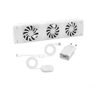Trio Set Radiateur Ventilateur Intelligent Économie D'énergie Circulation D'air Améliorée Installation Facile Certifié CE ROHS pour Chauffage Maison 3 Ventilateurs