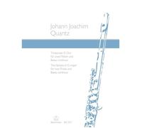 Trio Sonata G Maj 2 Flutes & Basso Cont. / Score + Parties