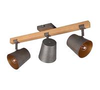 Trio, Spot, Bell 3xE14, max.25,0 W Métal, nickel antique, Corps: Métal, nickel antique L:54,0cm, L:14,0cm, H:23,2cm IP20,Sans illuminant