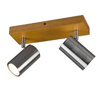 TRIO, Spot, Marley 2xGU10, max.35,0 W Corps: Métal, Nickel mat L:26,0cm, L:9,0cm, H:16,0cm IP20,Sans illuminant