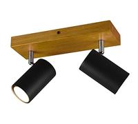 TRIO, Spot, Marley 2xGU10, max.35,0 W Corps: Métal, noir mat L:26,0cm, L:9,0cm, H:16,0cm IP20,Sans illuminant