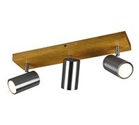 TRIO, Spot, Marley 3xGU10, max.35,0 W Corps: Métal, Nickel mat L:44,0cm, L:9,0cm, H:16,0cm IP20,Sans illuminant