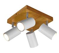 TRIO, Spot, Marley 4xGU10, max.35,0 W Corps: Métal, blanc mat L:22,0cm, L:22,0cm, H:16,0cm IP20,Sans illuminant