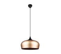 Trio, Suspension, Chiron 1xE27, max.40,0 W Aluminium, Laiton mat, Corps: Aluminium, Laiton mat Ø:45,0cm, H:150,0cm IP20,Sans illuminant,Réglable en hauteur,Source lumineuse remplaçable p