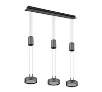 TRIO, Suspension, Franklin incl. 3 x LED,SMD,9,0 Watt,3000K,1050 Lm. Aluminium, Antracite, Corps: Aluminium, Antracite L:85,0cm, L:14,0cm, H:150,0cm