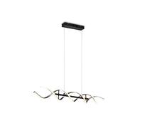 Trio, Suspension, Sequence incl. 1 x LED,SMD,45,0 Watt,2300+3000+4000K,5600 Lm. Plastique, Blanc, Corps: Aluminium, Aluminium balayé L:104,5cm, L:16,0cm, H:150,0cm DIP-Switch