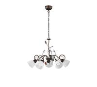 Trio Traditio Authentique Plafonnier Suspendu À 5 Bras Multiples, Rouille Antique Multicolore