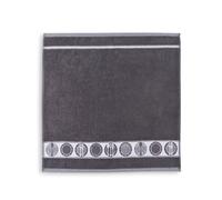Triolino® Torchon de vaisselle en éponge, 100% coton, vaisselle, gris foncé, 50x50 cm