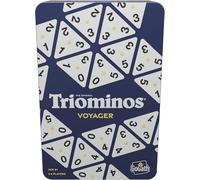 Triominos Voyager - Edition Voyage Boîte Métal - Jeu De Société De Stratégie Famille Et Enfants Dès 6 Ans - Jeu De Dominos Triangulaires À 3 Côtés - Classique Depuis 50 Ans - 2 À 4 Joueurs -[Z981]
