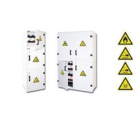 TRIONYX 060006 Armoire de sécurité 4 x 55 L pour produits dangereux