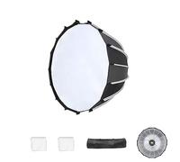 Triopo 23,6 pouces/60 cm Softbox parabolique Bowens Mount Soft Boxes, Installation Rapide, pour Aputure 120d Light Dome Godox SL60w NEEWER RGB CB60 et Autres Lampes Bowens Mount