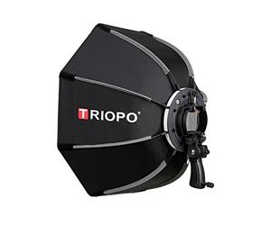 Triopo 90 cm/88,9 cm Softbox de Profondeur octogonale Boîte à Lumière Parapluie Speedlite Support de Flash pour Canon Nikon Yongnuo Godox