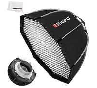 Triopo 90cm Portable Photo Bowens Mount Octagon Umbrella Softbox Quick Installation Softbox + Honeycomb Grid for Studio Strobe Outdoor Photography (90cm)