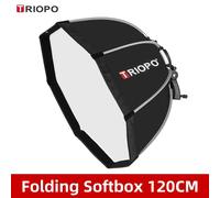 TRIOPO-Boîte à lumière octogonale pliable pour flash Yongnuo Speedlite,55cm,65cm,90cm,120cm - Type 120cm Softbox