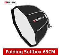 TRIOPO-Boîte à lumière octogonale pliable pour flash Yongnuo Speedlite,55cm,65cm,90cm,120cm - Type 65cm Softbox