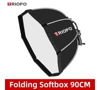 TRIOPO-Boîte à lumière octogonale pliable pour flash Yongnuo Speedlite,55cm,65cm,90cm,120cm - Type 90cm Softbox