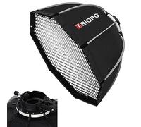 Triopo Kx120 Softbox 47,2 Pouces/120 Cm avec Grille en Nid d'abeille, Boîte À Lumière De Photographie De Parapluie Octogonal pour Godox V1 Ad200Pro Flash À Tête Ronde